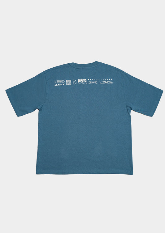 CINCAI LOGO TEE BLUE