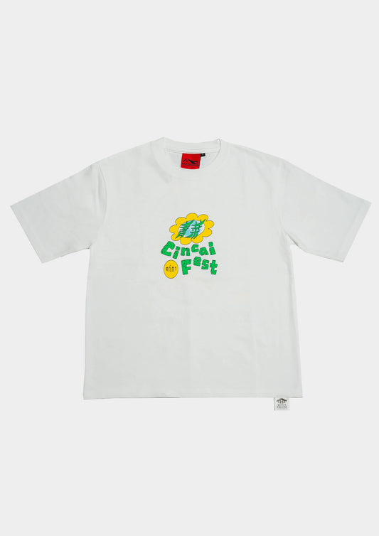 CINCAI LOGO TEE IN WHITE