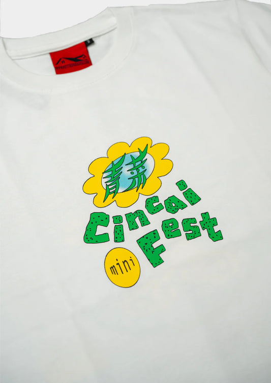 CINCAI LOGO TEE IN WHITE