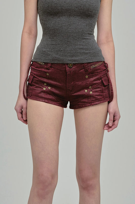 UTILITY SHORTS  MAROON
