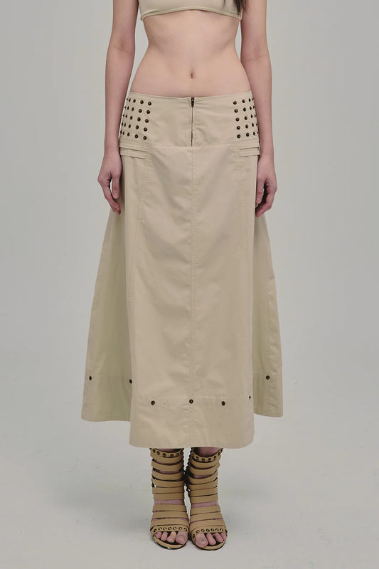 AMMO MAXI SKIRT BEIGE