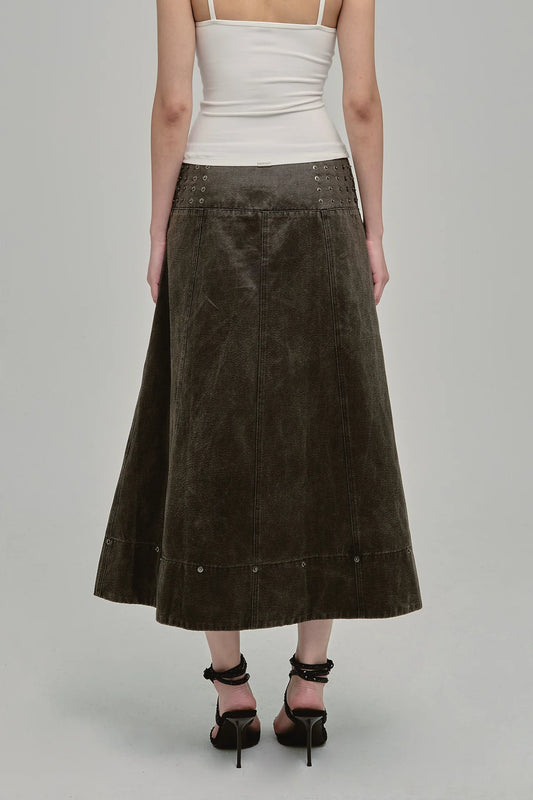 AMMO MAXI SKIRT COAL