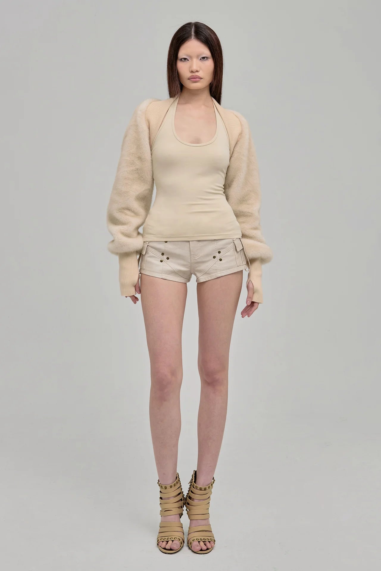 UTILITY SHORTS  BEIGE