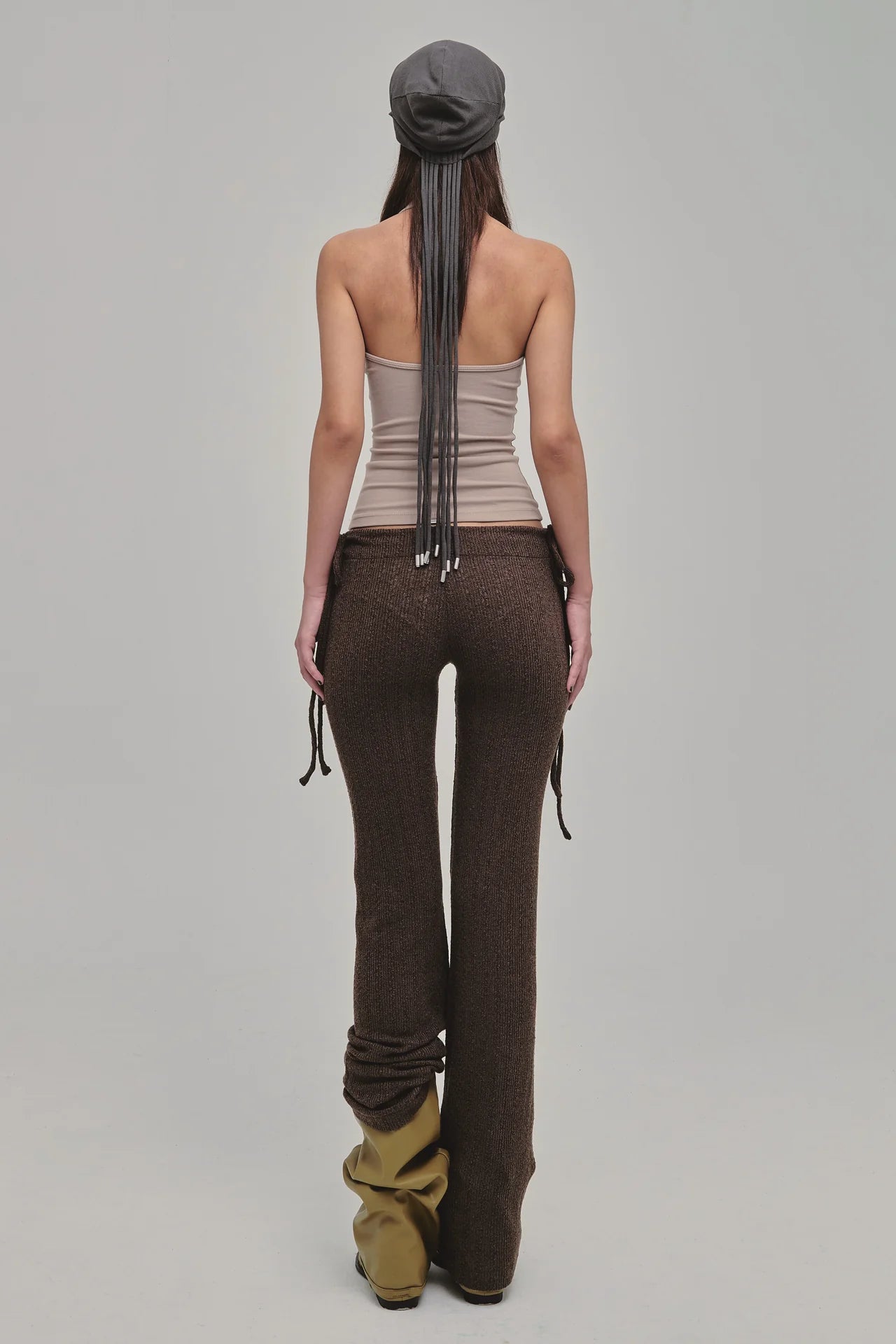 DAZED KNIT PANTS BROWN