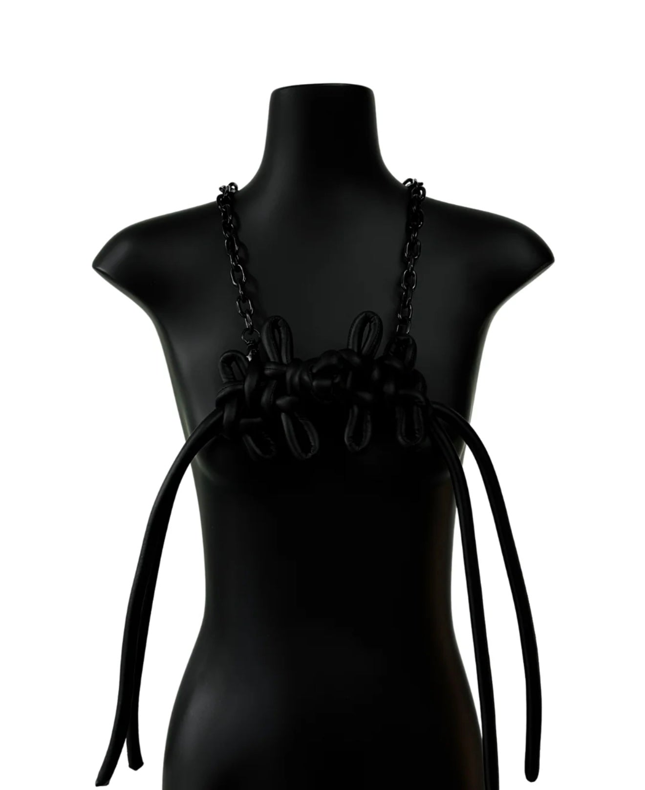 A-JANE CNY LARGE KNOT NECKLACE - Black