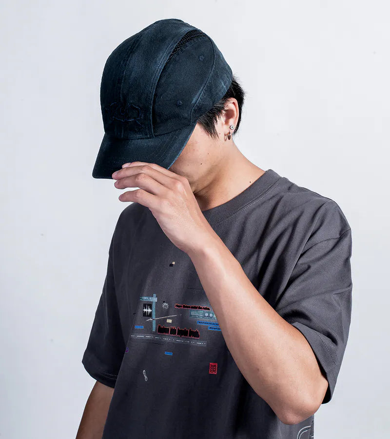 Washed Blue - Dst. Split Cap
