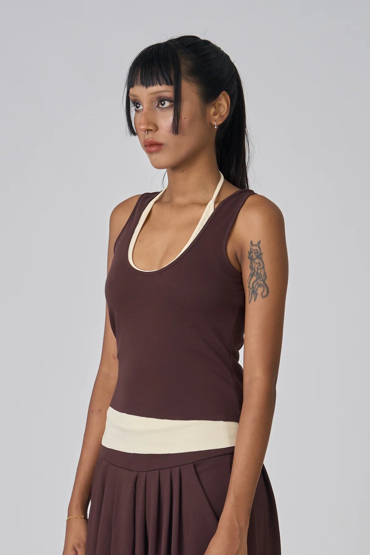 Duo Tank - Chestnut / Butter