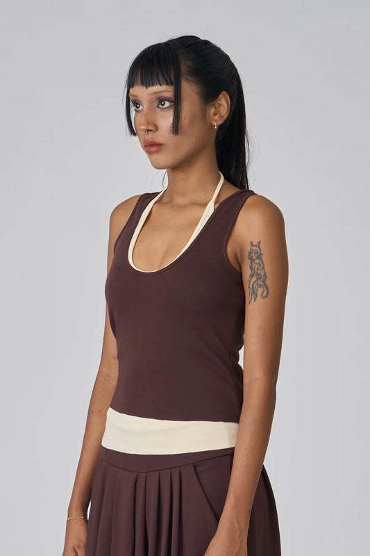 Duo Tank - Chestnut / Butter