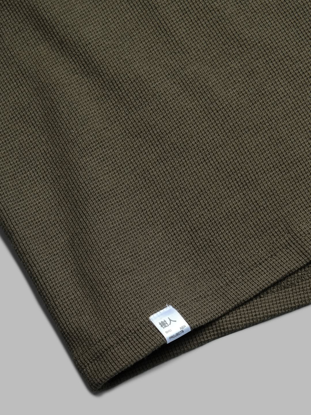 Waffle Tee / Cotton - Army Green