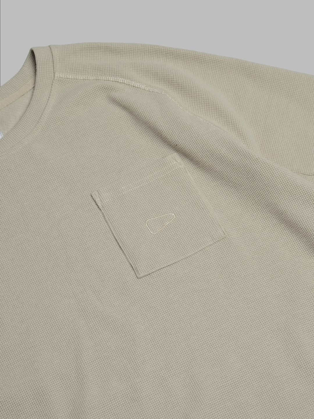 Waffle Tee / Cotton - Army Grey