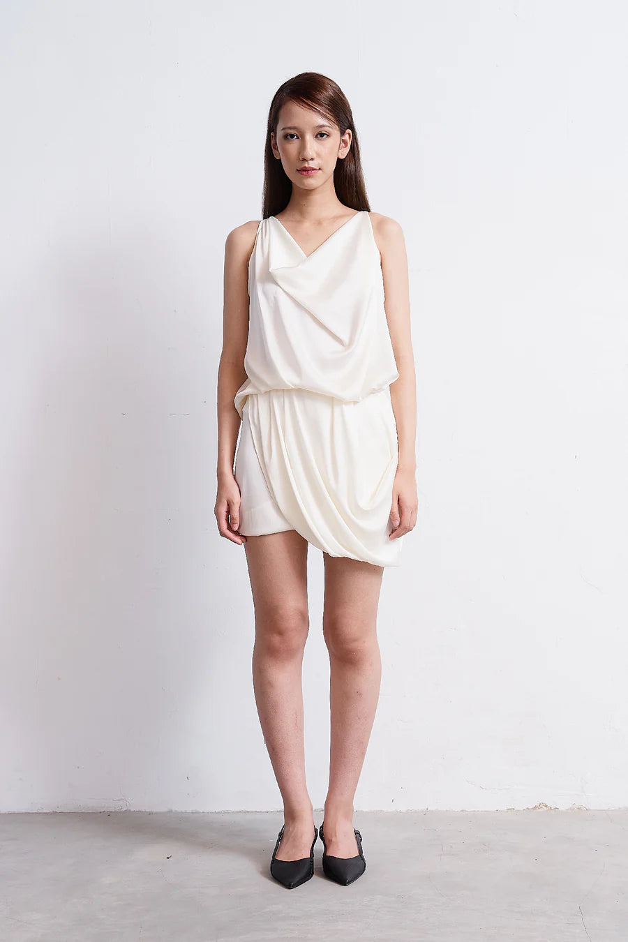 Draped Tank Top - Ivory