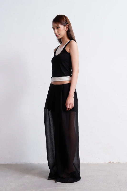 Sheer Wide Pants