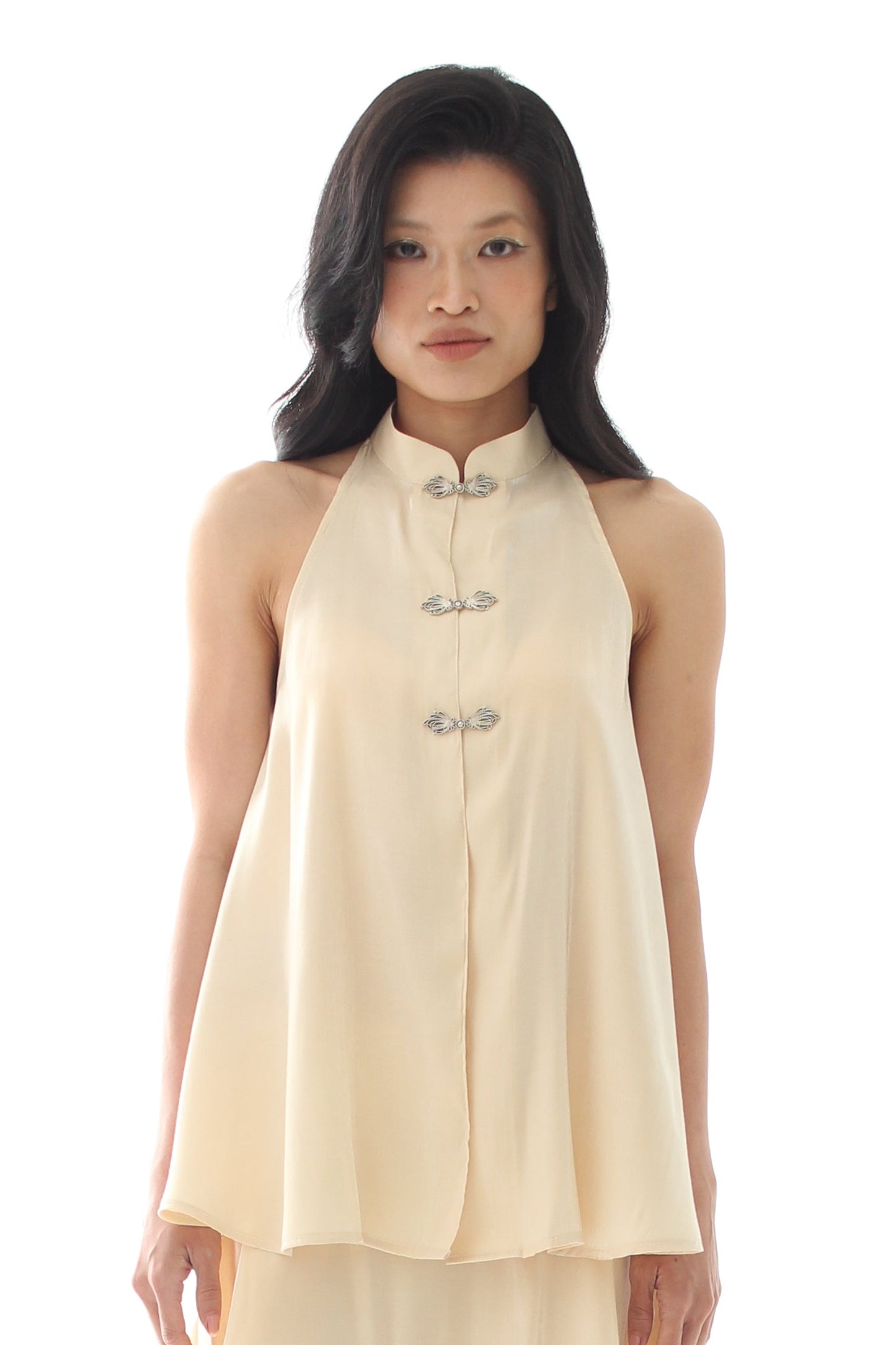 Halter Luna Top - Champagne - BEV C multi label store