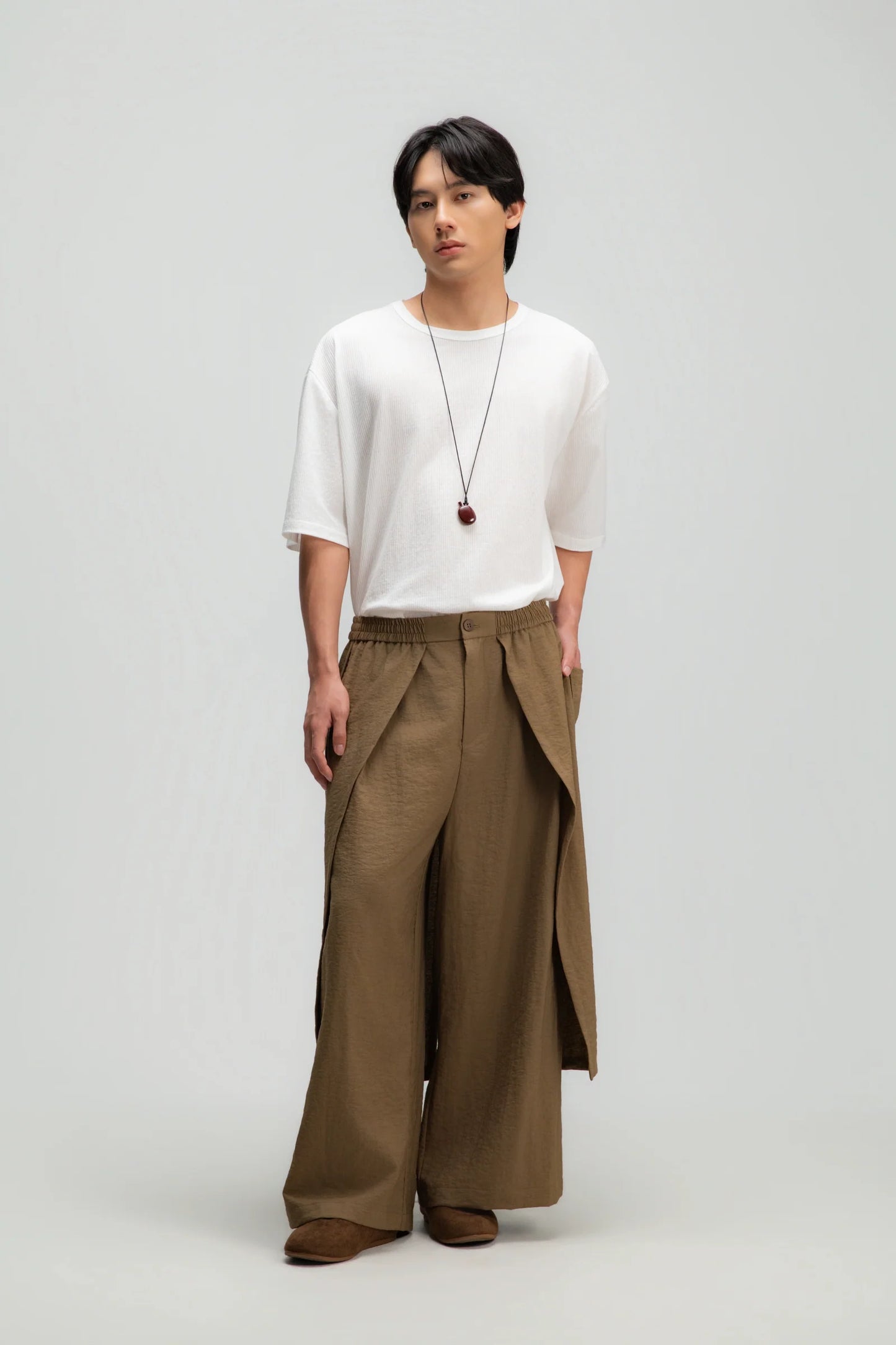 Gender Neutral Panel Cover Long Pants (Mud)