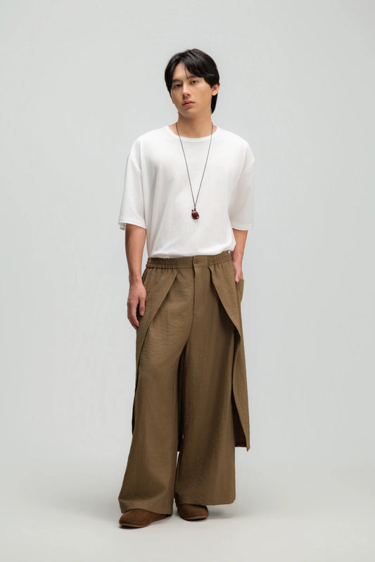 Gender Neutral Panel Cover Long Pants (Mud)