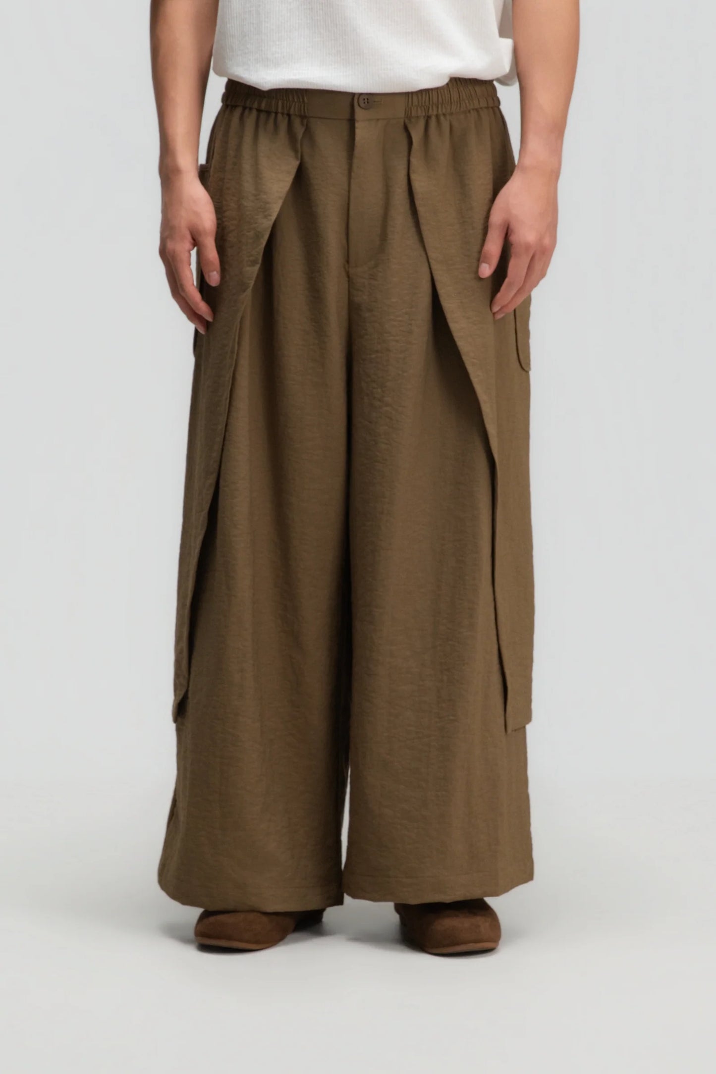 Gender Neutral Panel Cover Long Pants (Mud)