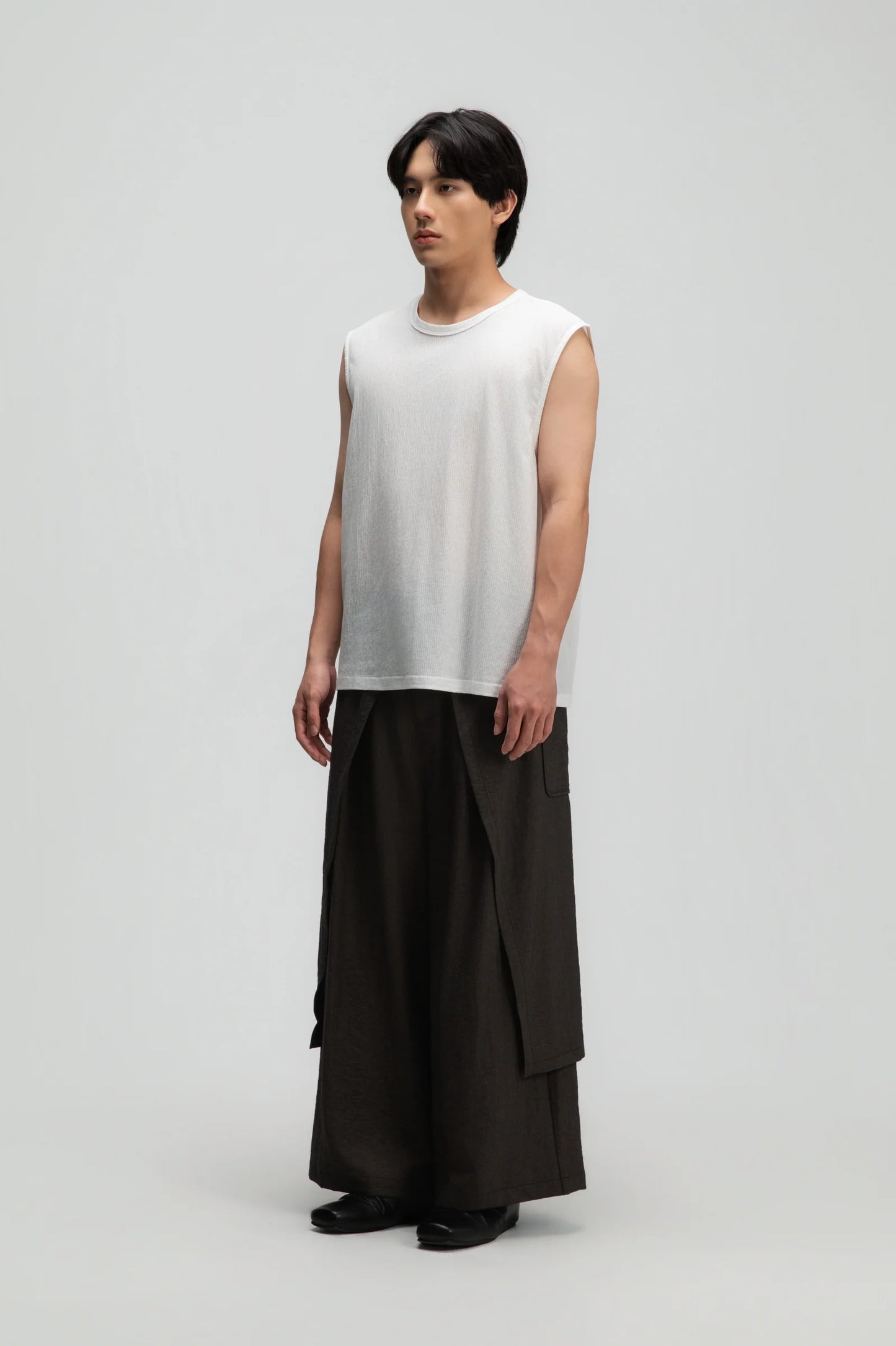 Gender Neutral Panel Cover Long Pants (Dark Grey)