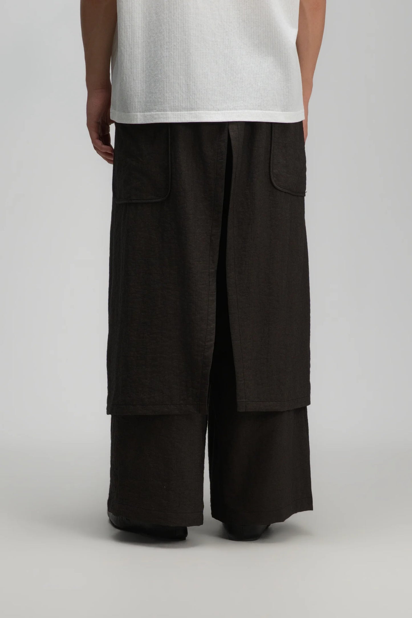 Gender Neutral Panel Cover Long Pants (Dark Grey)