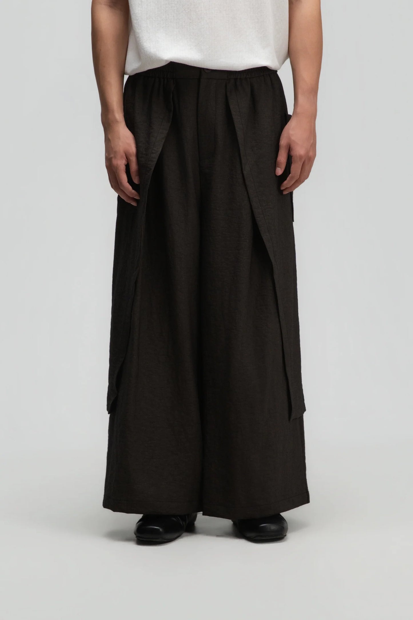 Gender Neutral Panel Cover Long Pants (Dark Grey)