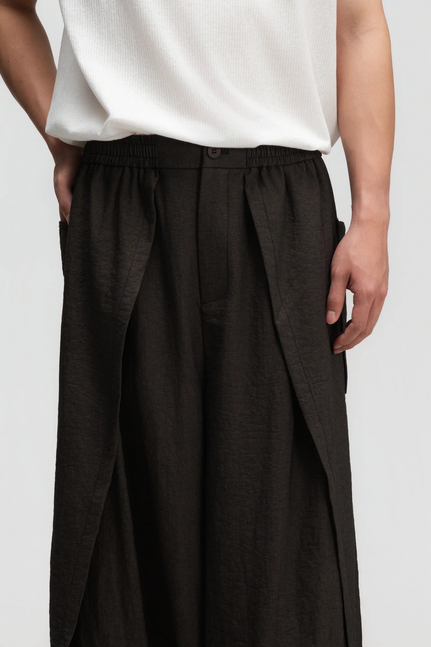 Gender Neutral Panel Cover Long Pants (Dark Grey)