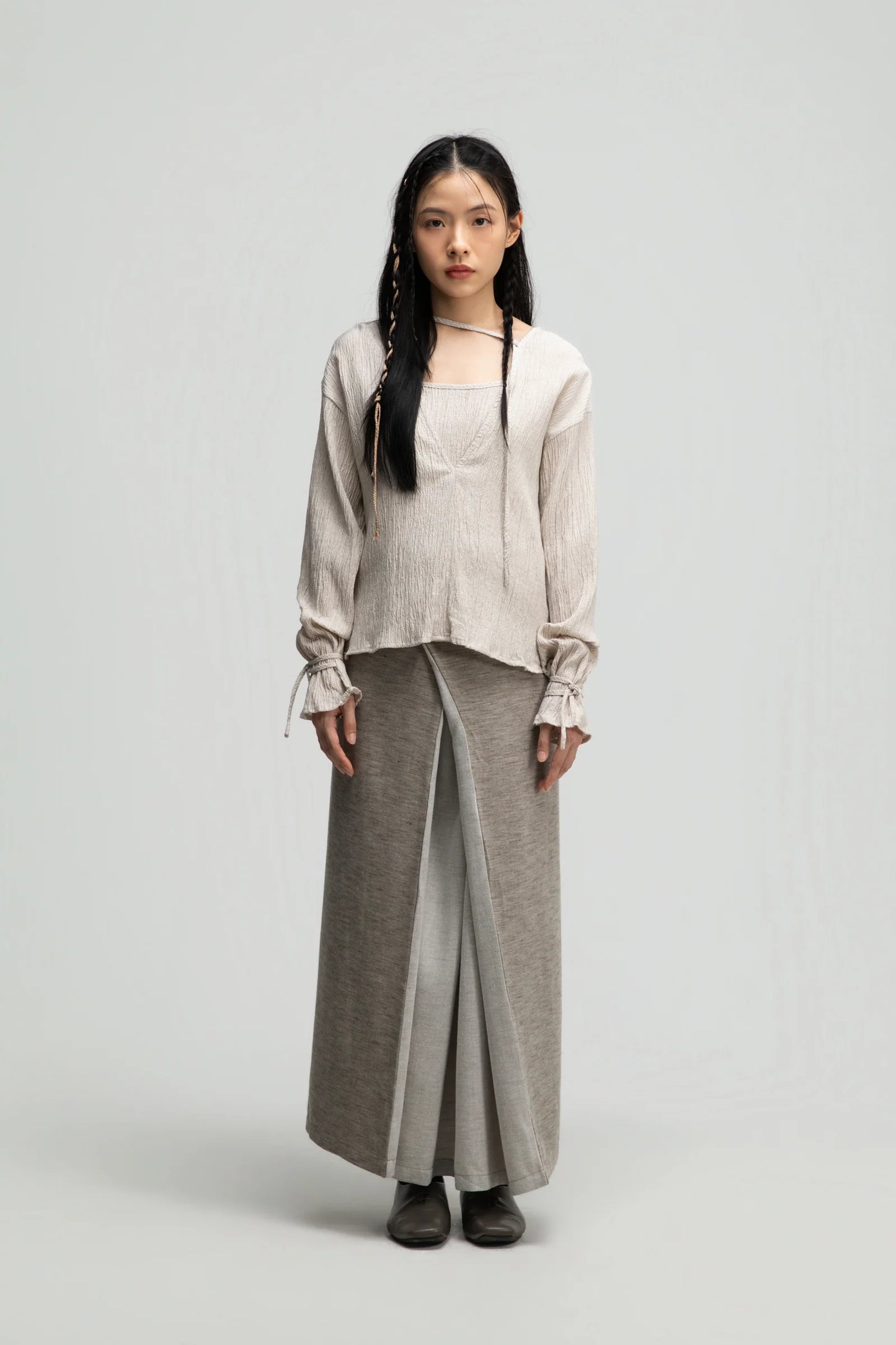 Dual Wear Wrap Skirt 2.0 (Dark Oat)
