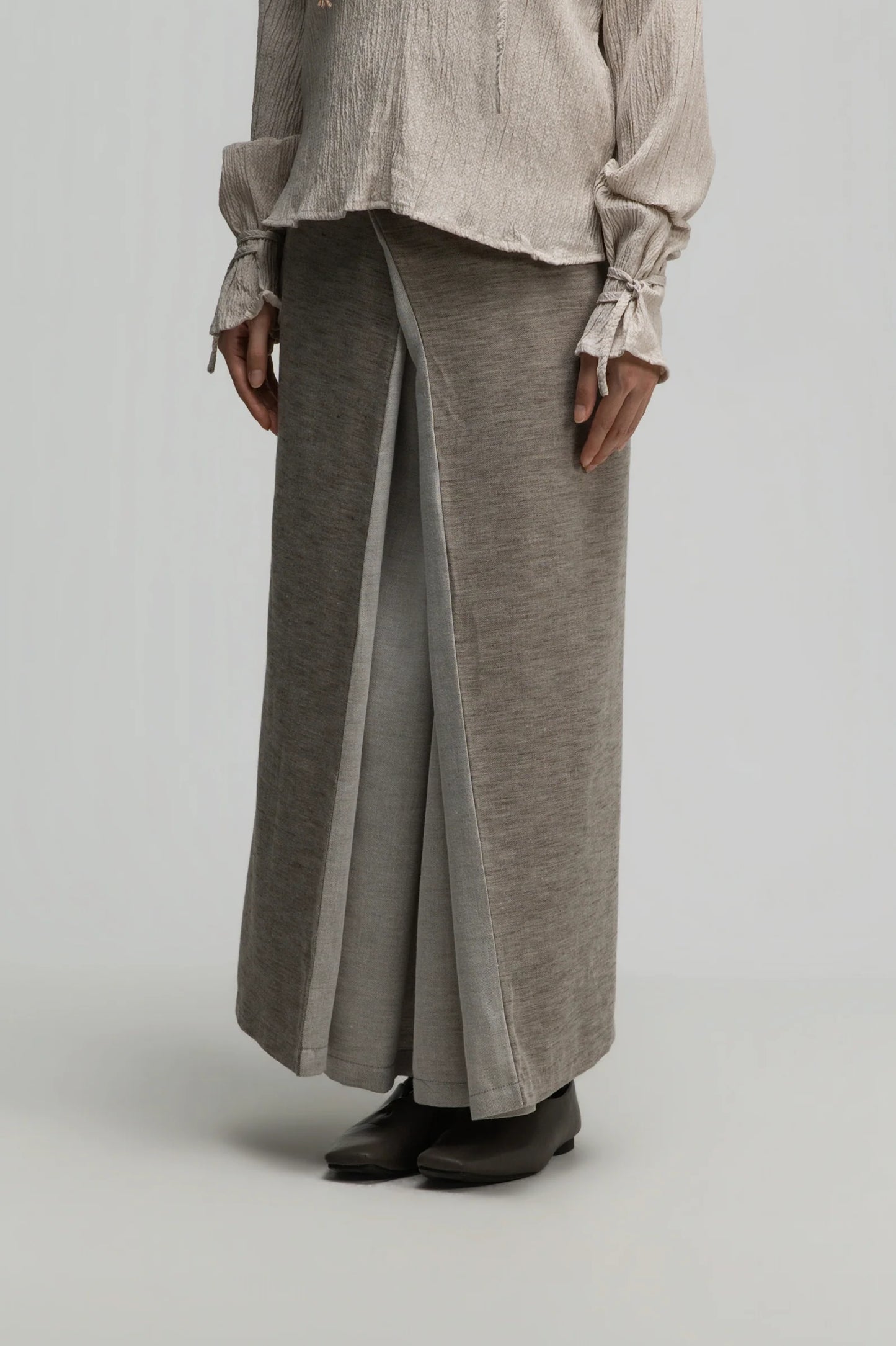 Dual Wear Wrap Skirt 2.0 (Dark Oat)