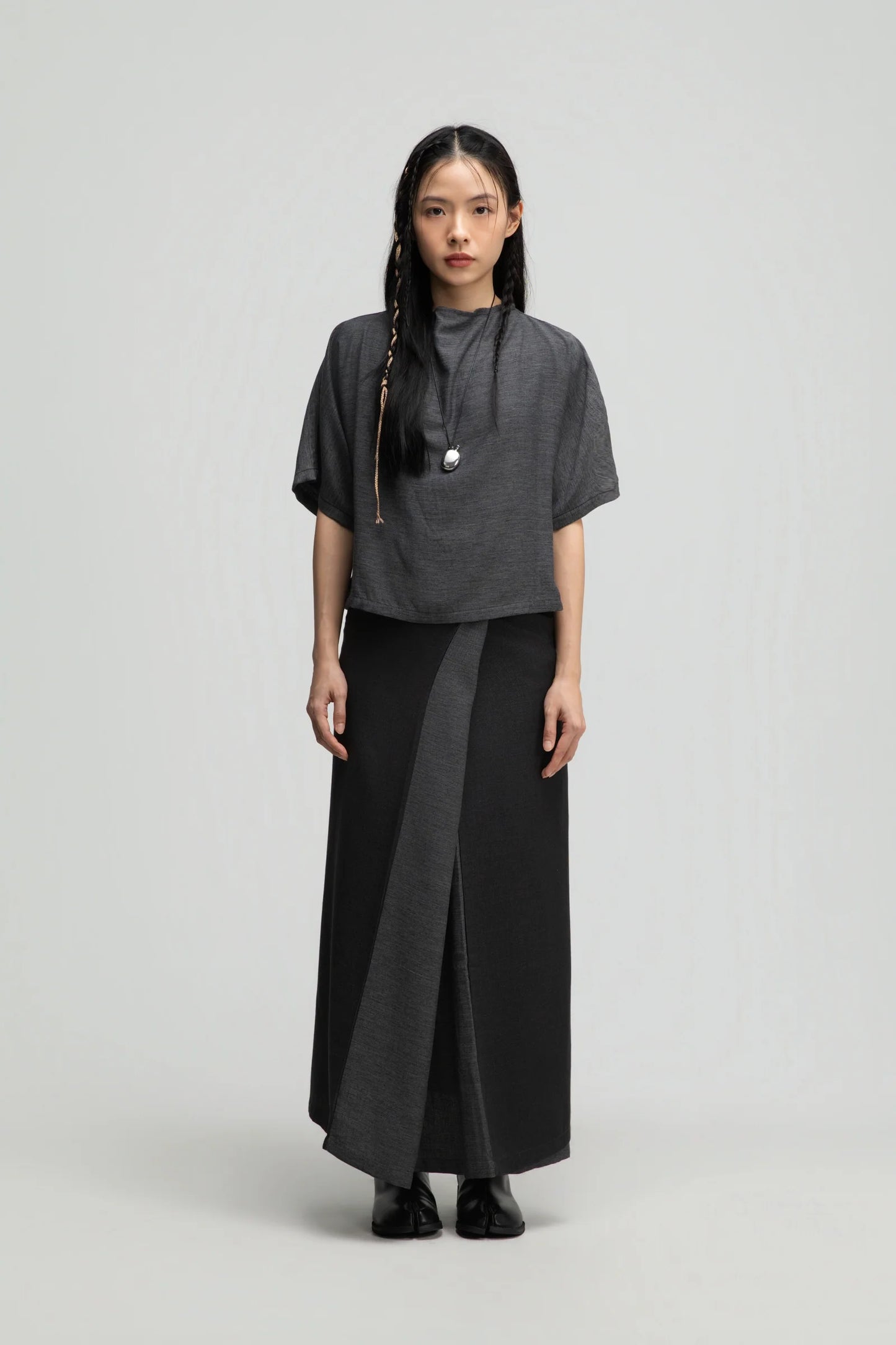 Dual Wear Wrap Skirt 2.0 (Midnight Grey)