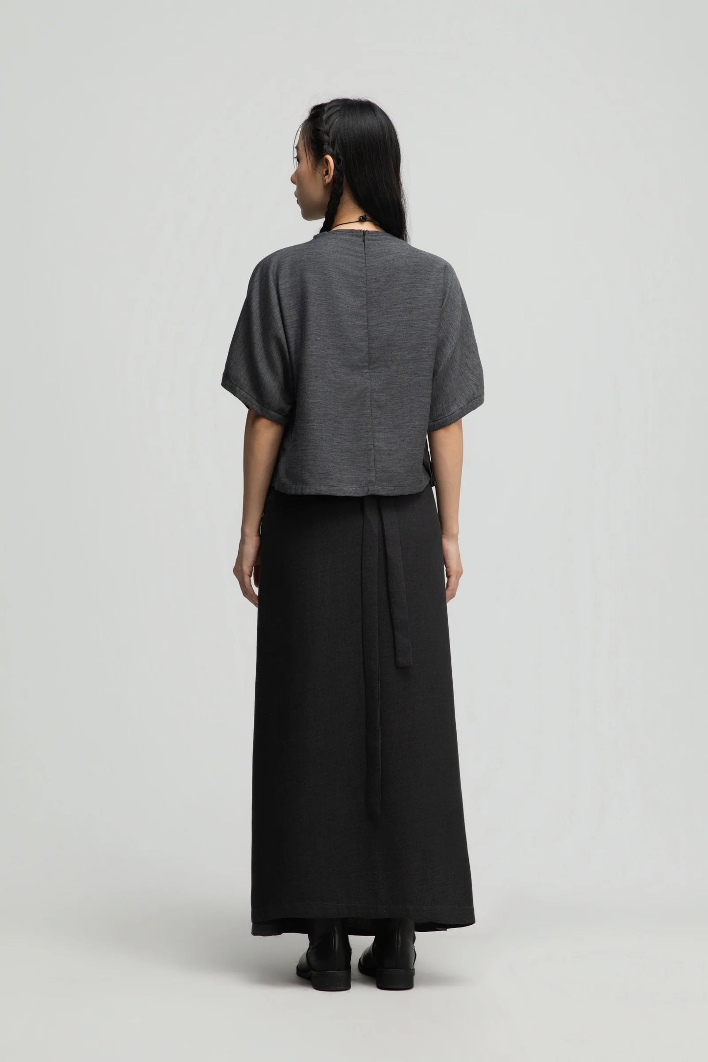 Dual Wear Wrap Skirt 2.0 (Midnight Grey)
