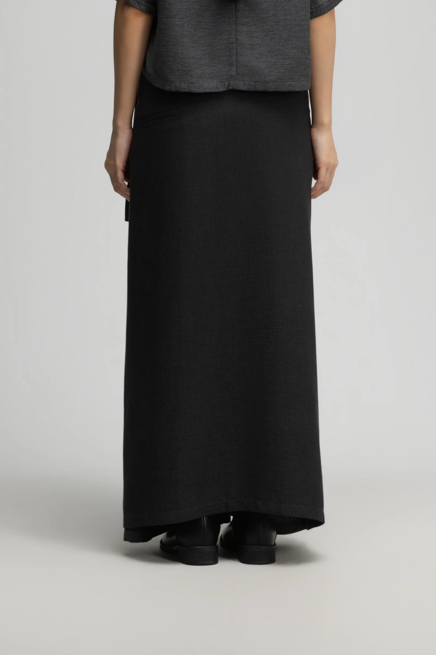 Dual Wear Wrap Skirt 2.0 (Midnight Grey)