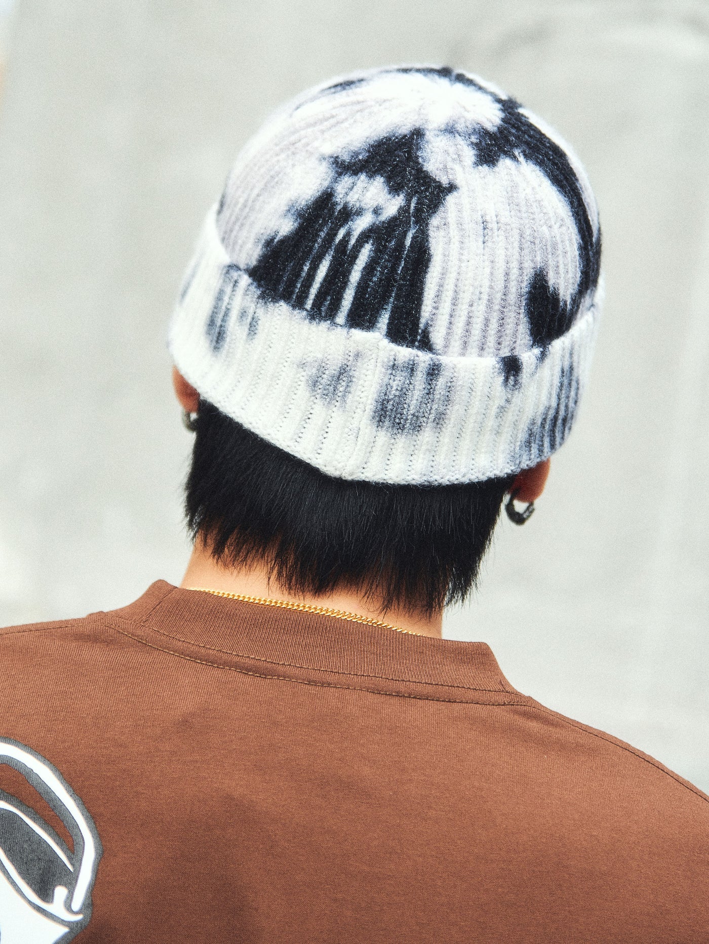 TIE DYE LOGO SHORT BEANIE