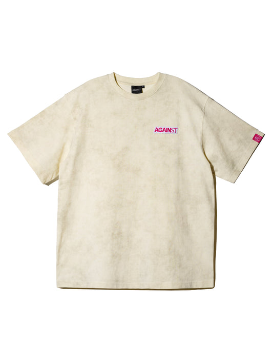 LOGO WASHED TEE CREAM