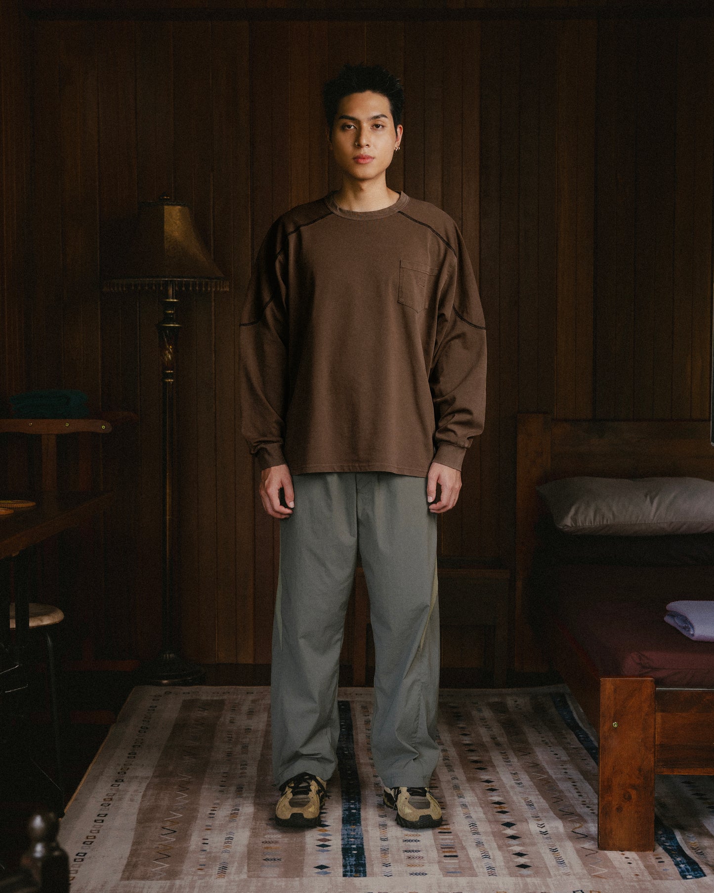 Pigment Dyed L/S Tee - Brown