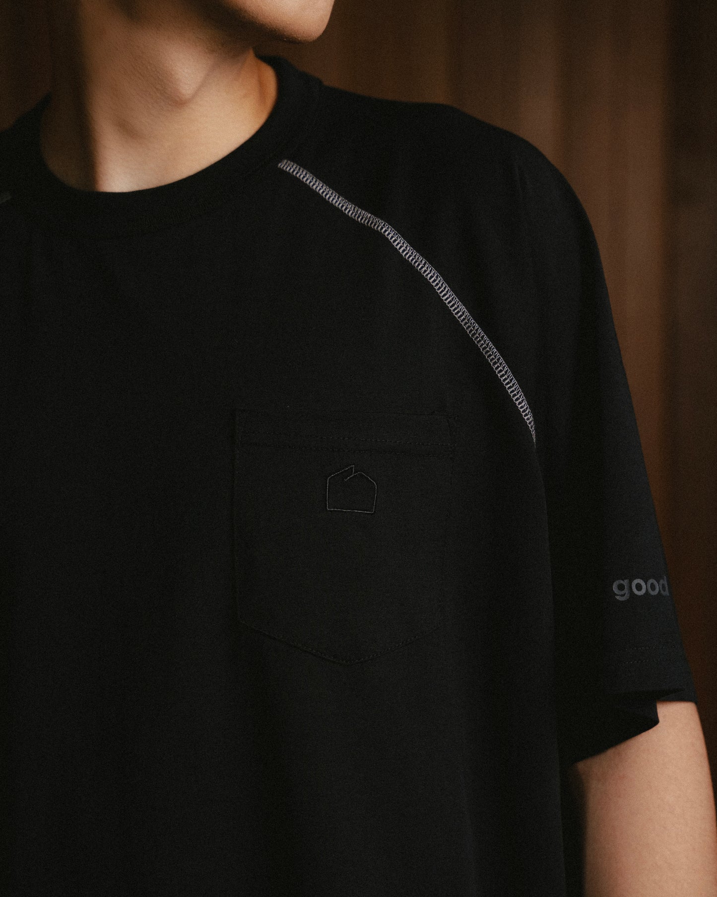 Sorona Pocket Tee - Black