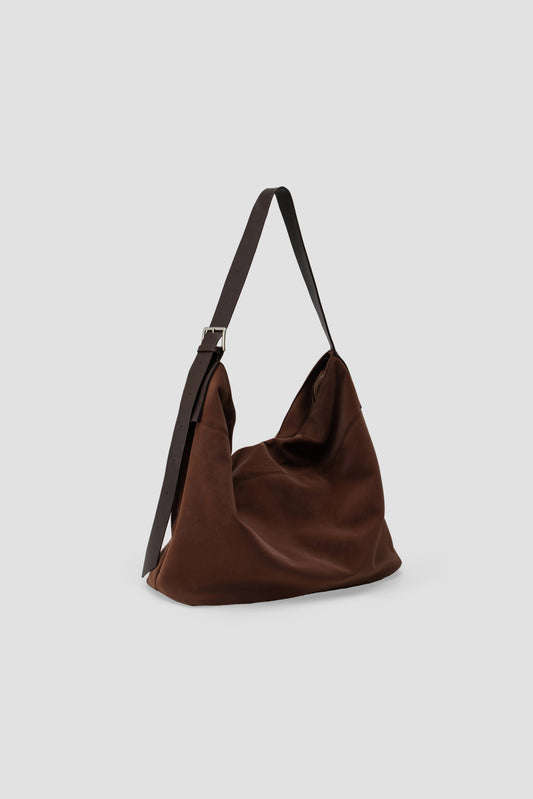 Large Soft Snow Leather Bag (Brown) - BEV C multi label store