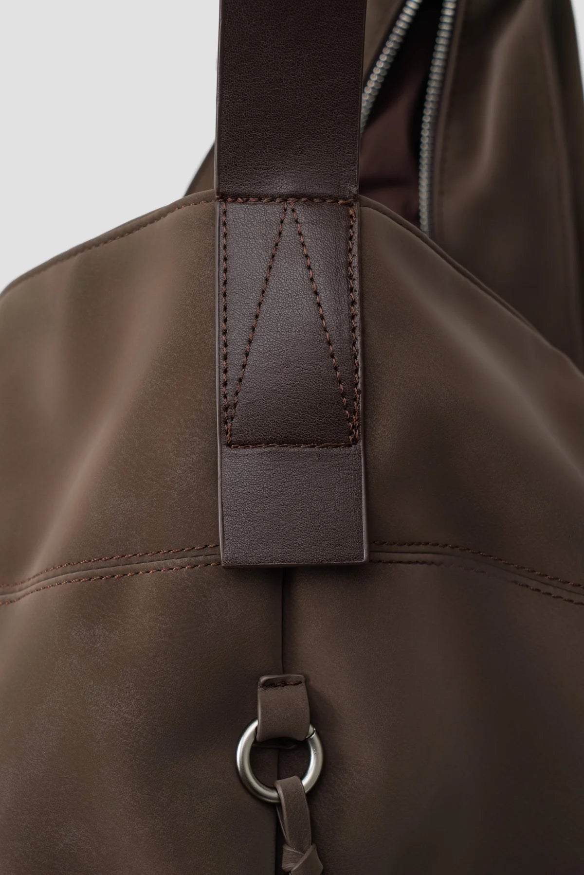 Large Soft Snow Leather Bag (Espresso)