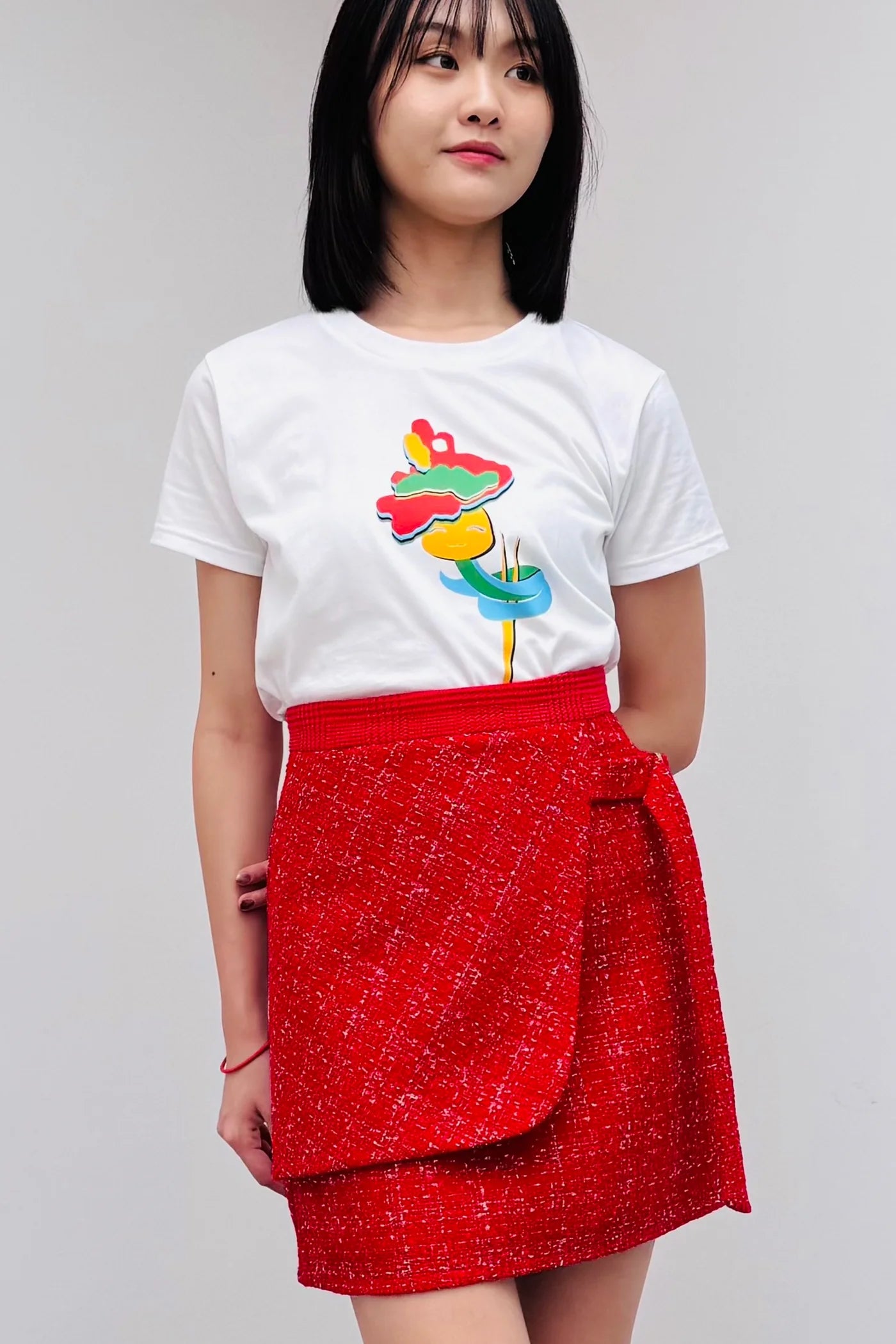 LUNAR 2025 SK02B || KHOO SKIRT - BEV C multi label store