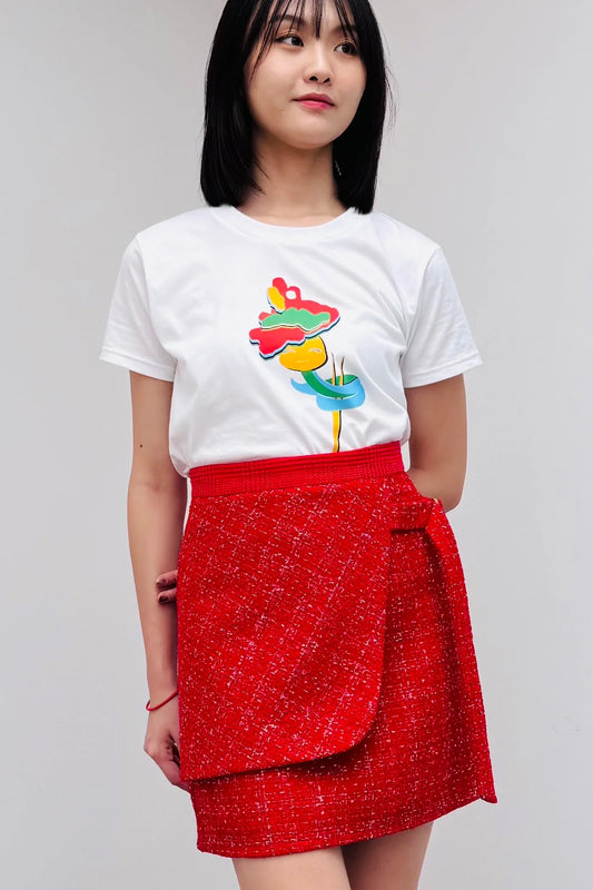 LUNAR 2025 SK02B || KHOO SKIRT - BEV C multi label store