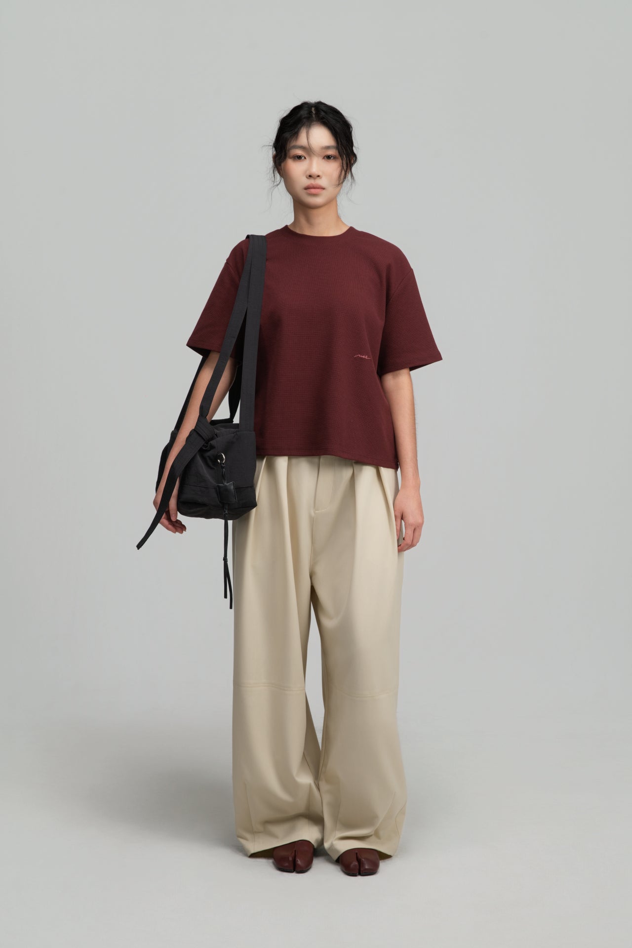 Medium Loaf Nylon Bag (Dark Grey) - BEV C multi label store