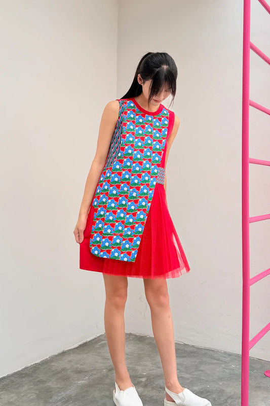 LUNAR 2026 DD01 || CHEERFUL MINI DRESS - BEV C multi label store