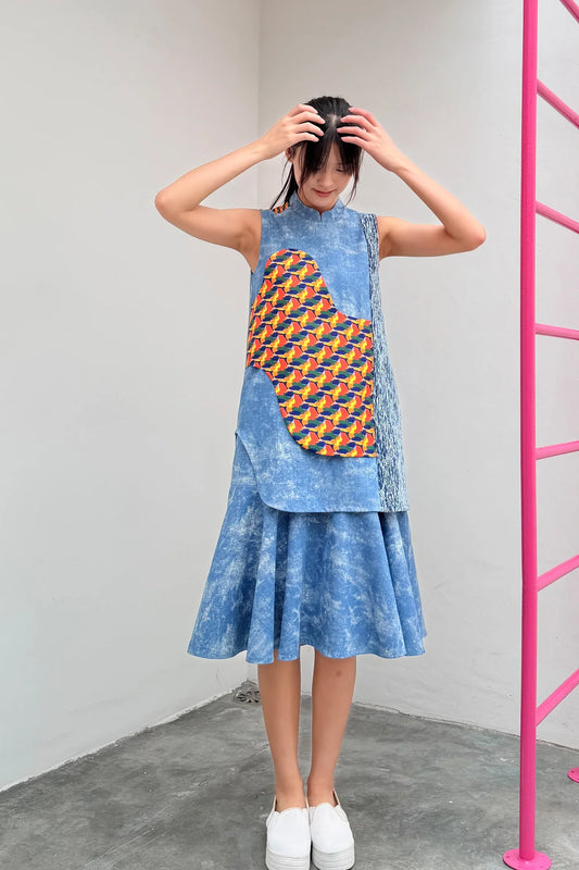 LUNAR 2026 DD02 || CLEMENTINE MIDI DRESS - BEV C multi label store