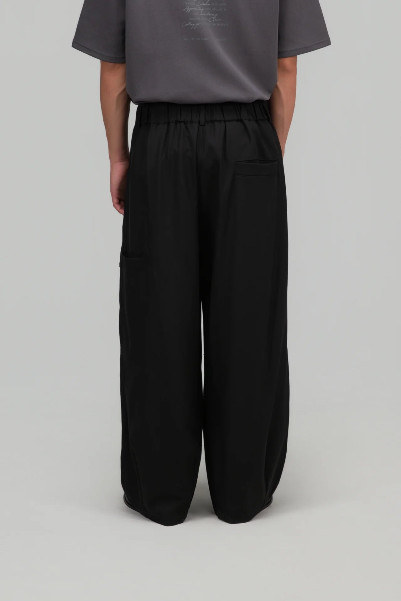 Gender Neutral Cocoon Trousers (Poly / Black)