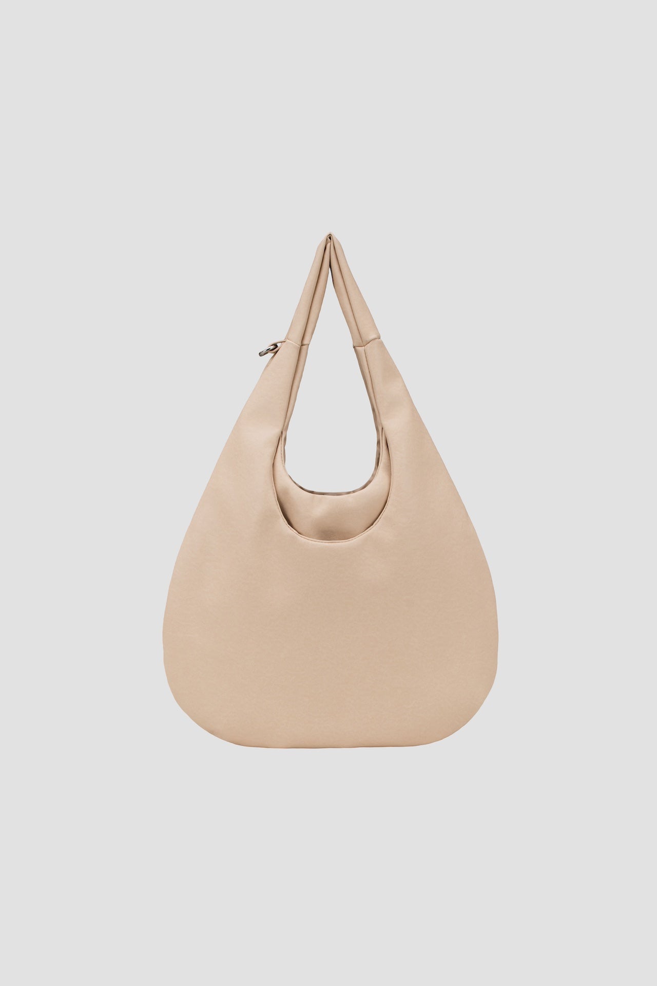 Medium Egg Leather Tote (Beige)