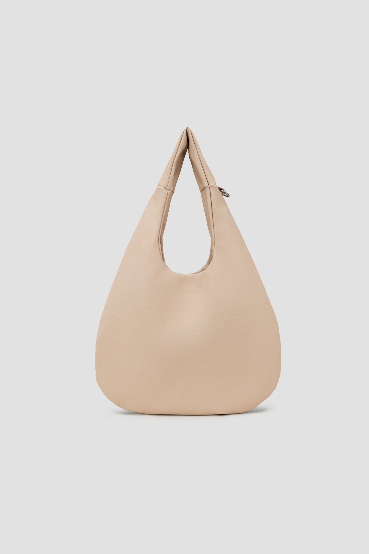 Medium Egg Leather Tote (Beige)