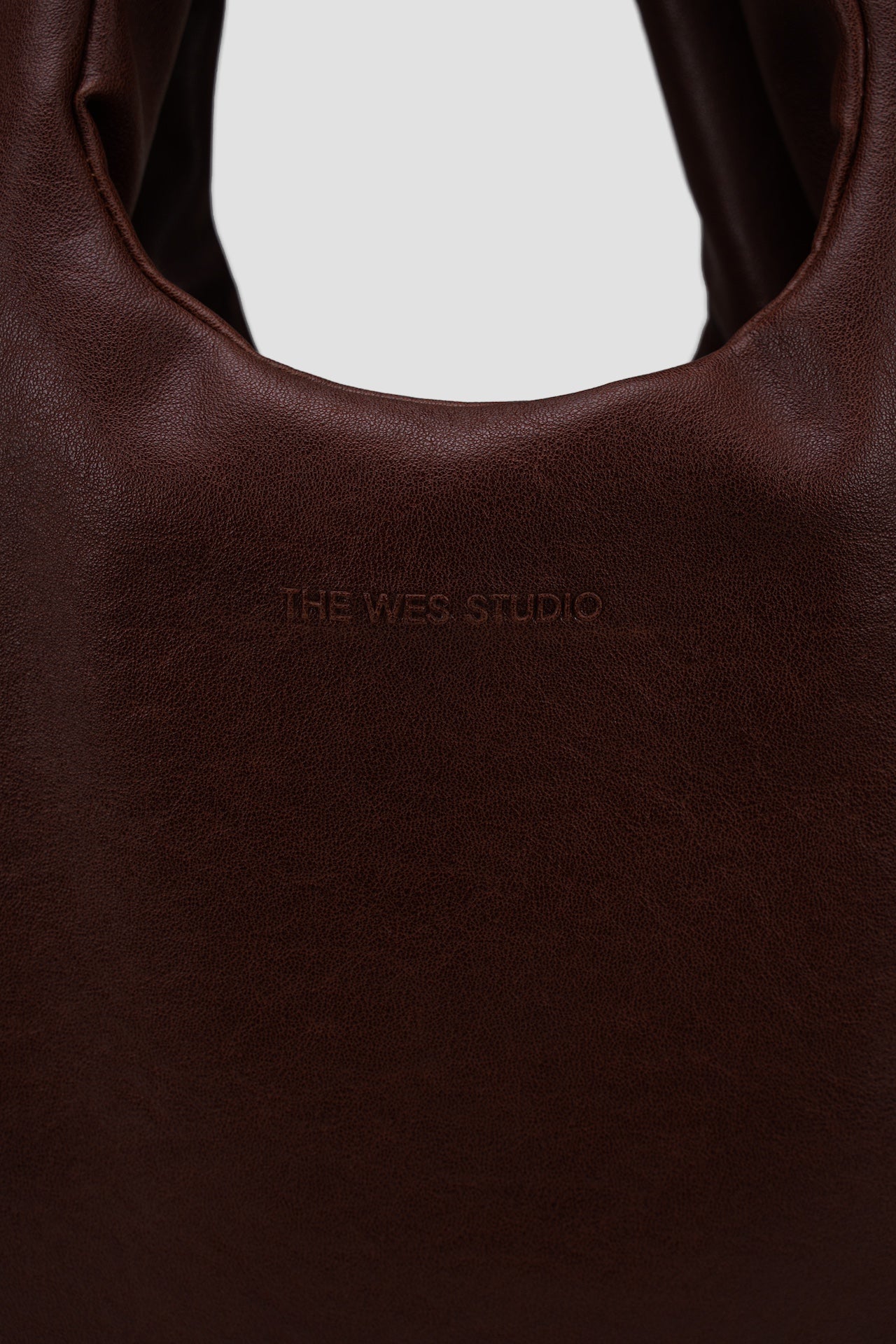 Medium Egg Leather Tote (Brown)