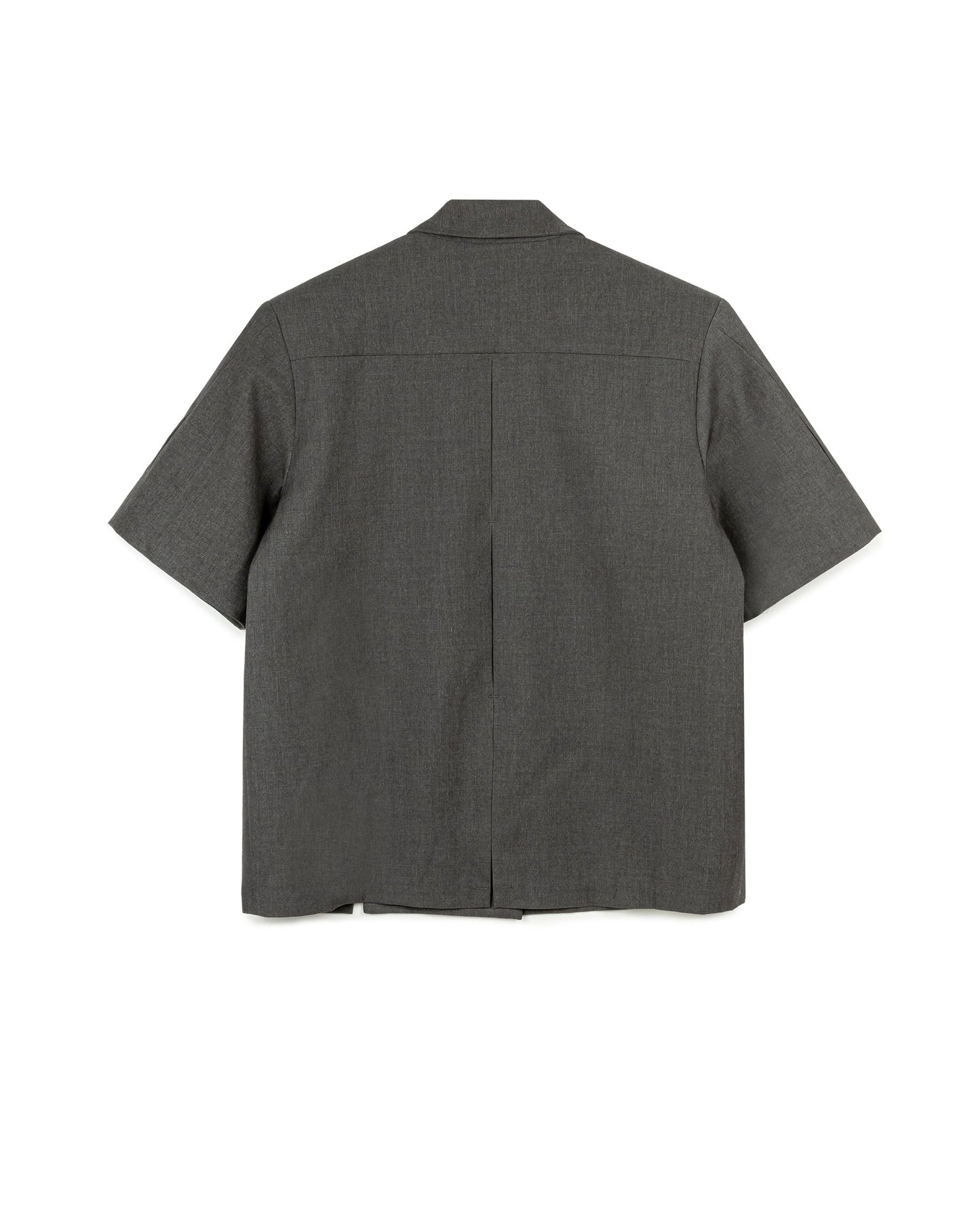 CH.1 Chipped Short Sleeve Blazer - Grey