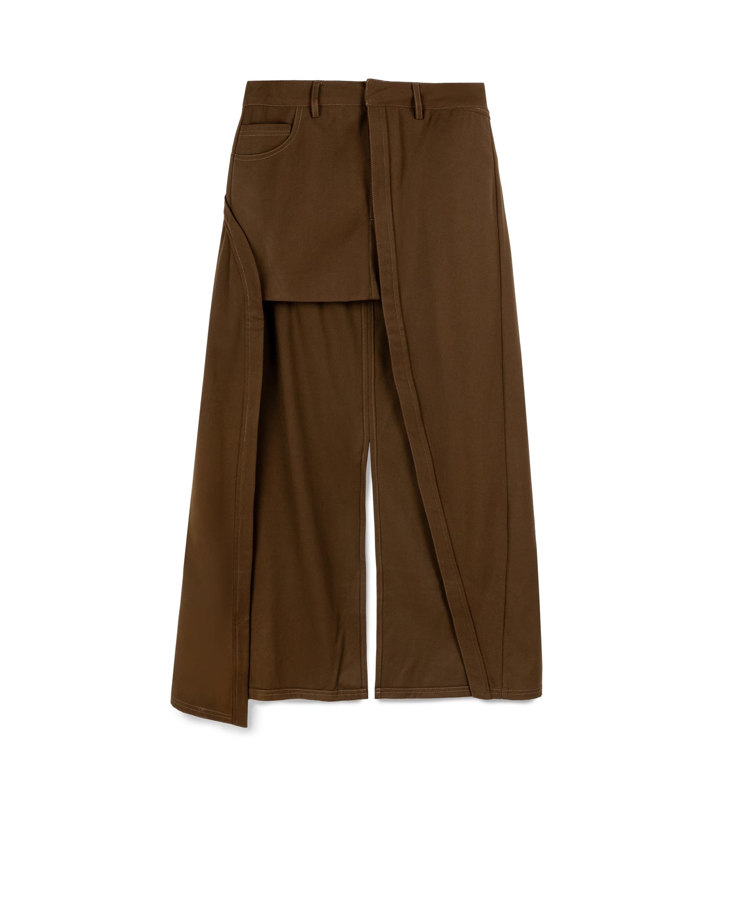 CH.1 Irregular Skirt - Brown