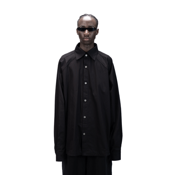 DETACHABLE L-S SHIRT - BLACK