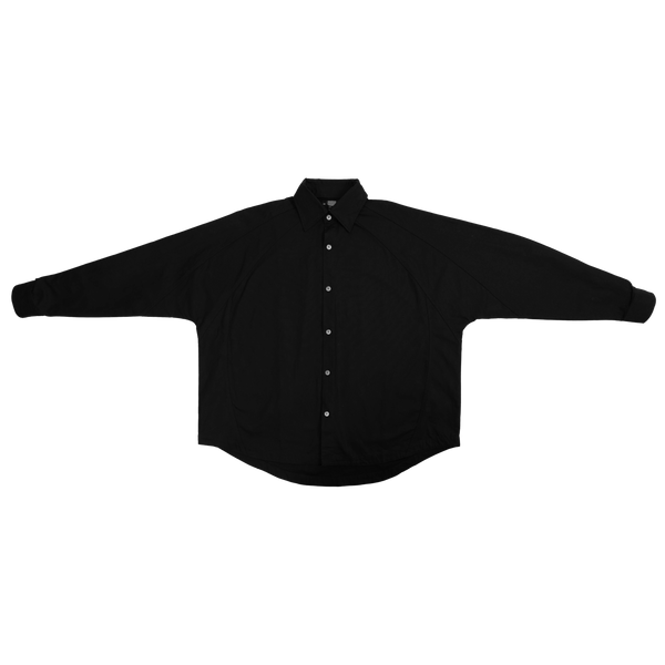 DETACHABLE L-S SHIRT - BLACK