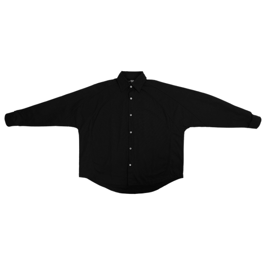 DETACHABLE L-S SHIRT - BLACK