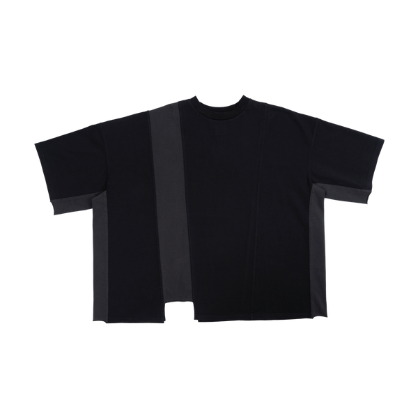 ASYMMETRICAL T-SHIRT - BLACK
